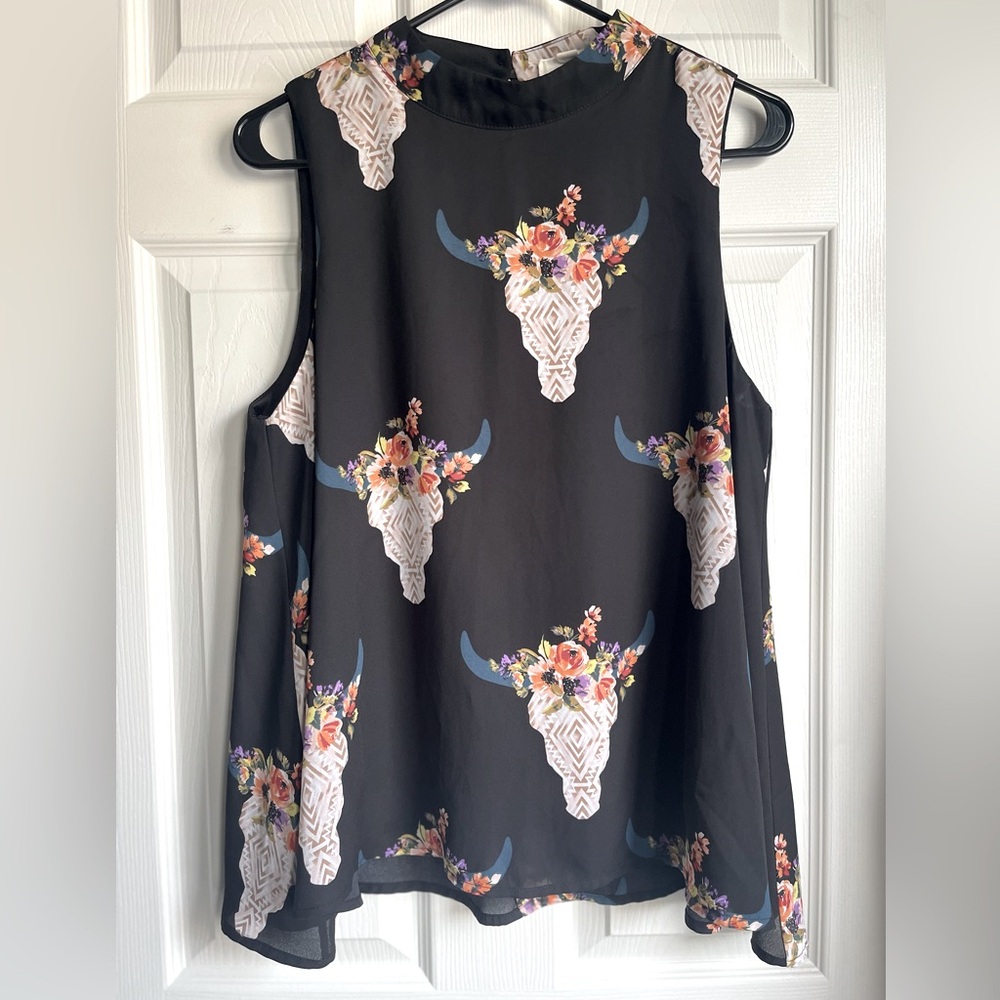 Navy Blue Blouse